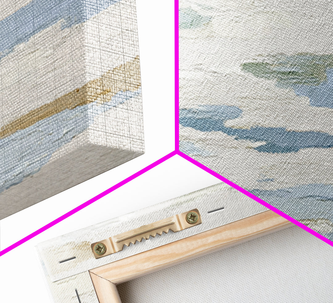 Linen Texture Abstract Canvas Print, Laundry Room Art, Living Room Decor, Abstract Art, Clean, Farmhouse Decor, LRA-2x1-32