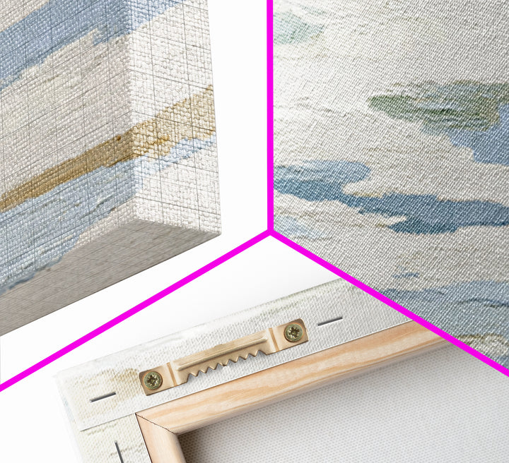 Linen Texture Abstract Canvas Print, Laundry Room Art, Living Room Decor, Abstract Art, Clean, Farmhouse Decor, LRA-2x1-32