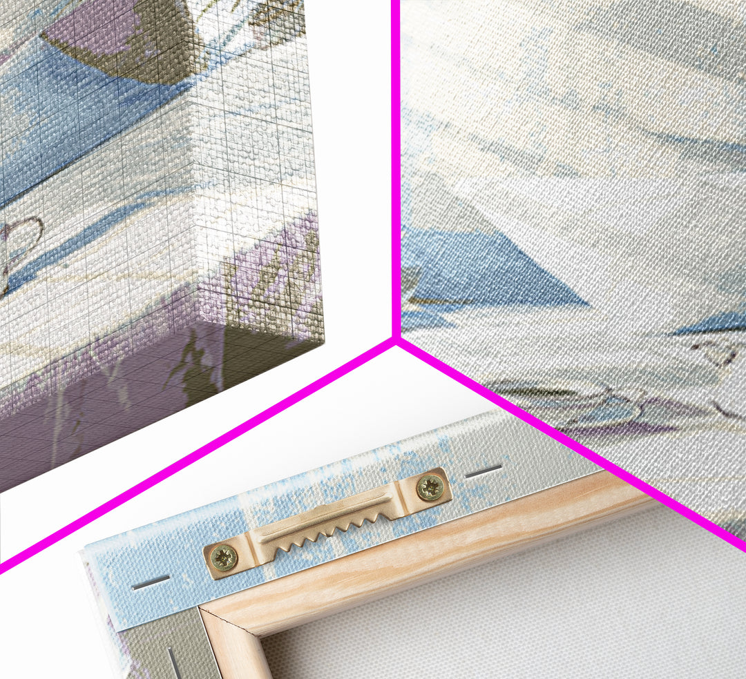 Retro Iron Illustration Framed Canvas Print, Laundry Room Art, Printable Wall Art, Living Room Decor, Abstract Art, Clean, LRA-2x3-41
