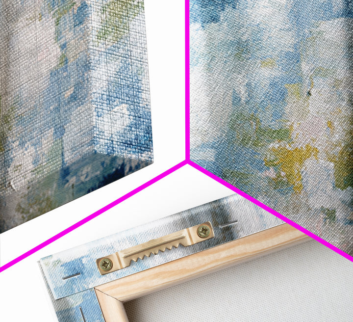 Linen Texture Abstract Framed Canvas Print, Laundry Room Art, Digital Print, Living Room Decor, Clean, Custom Wall Art, LRA-2x3-68