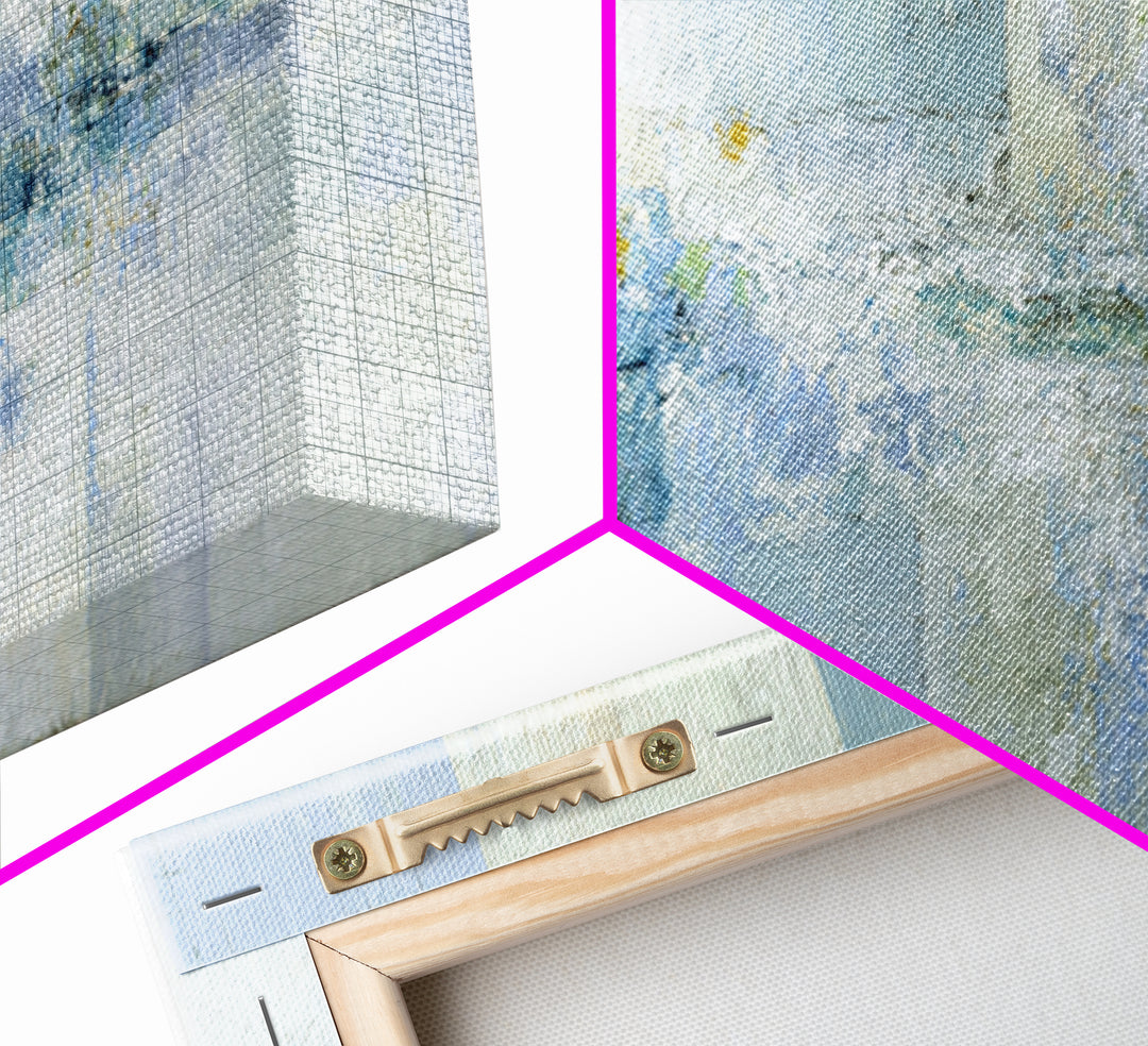 Linen Texture Abstract Framed Canvas Print, Laundry Room Art, Apartment Wall Art, Living Room Decor, Abstract Art, Clean, LRA-3x1-28