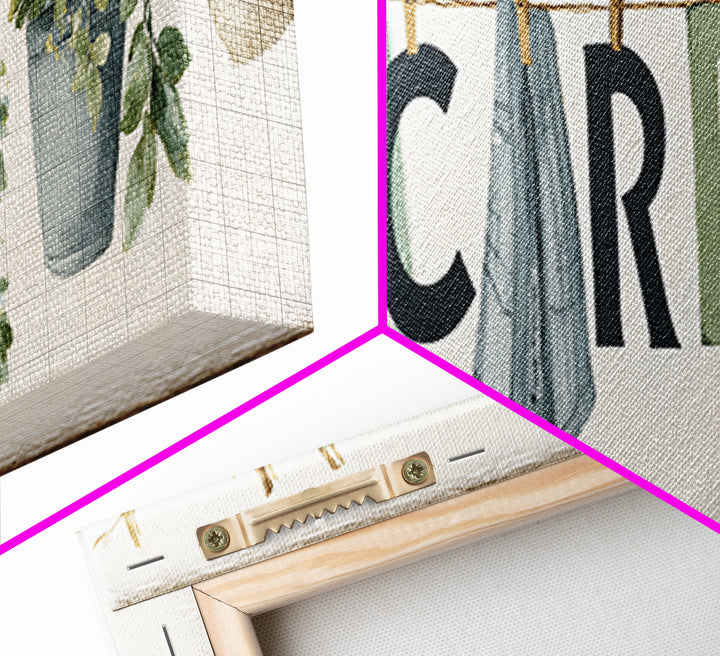 Farmhouse Laundry Sign Ornament Without Words Canvas Print, Laundry Room Art, Art Print, Living Room Decor, Fine Art, Clean, LRA-3x1-35