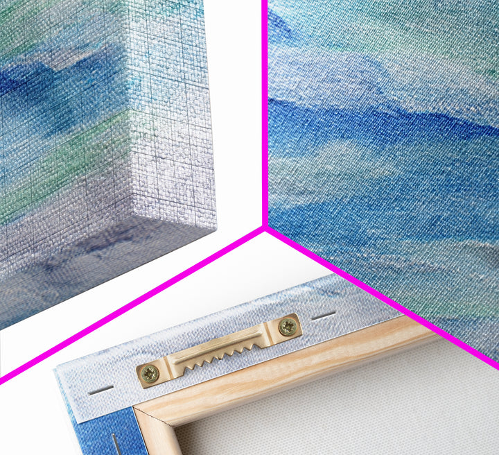 Clean Blue Water Ripple Abstraction Canvas Print, Laundry Room Art, Custom Wall Art, Living Room Decor, Fine Art, Clean, LRA-3x2-94
