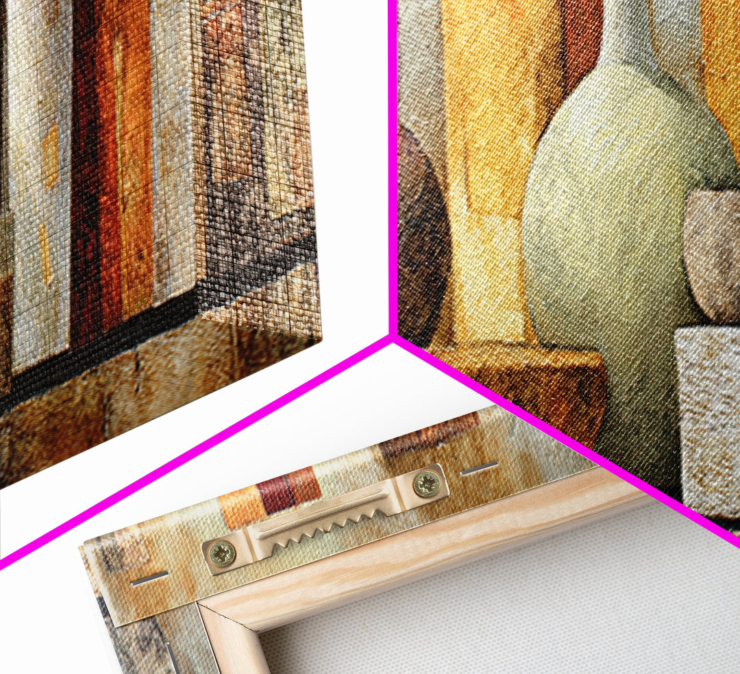 Warm Terra Cotta Abstract Landscape Canvas Print, Mediterranean Art, Room Decor, Living Room Decor, Azure, Printable Art, MAR-3x1-30