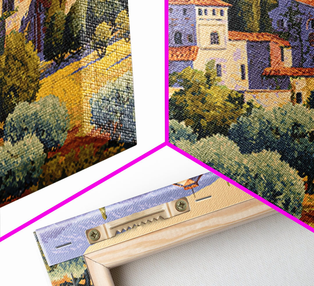 Olive Grove under Pale Morning Light Canvas Print, Mediterranean Art, Beach Wall Art, Living Room Decor, Fine Art, Azure, MAR-3x2-93