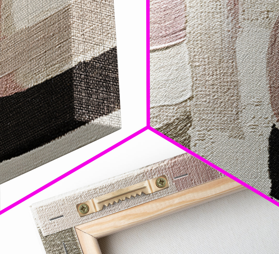 Soft Abstract Linen Texture Framed Canvas Print, Master Bedroom, Farmhouse Wall Art, Bedroom Decor, Fine Art, Sanctuary, MAS-1x1-27