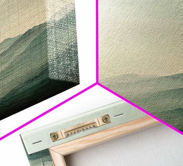Soft Mountain Ridge Framed Canvas Print, Master Bedroom, Boho Decor, Bedroom Decor, Fine Art, Sanctuary, Wall Art Prints, MAS-1x1-37