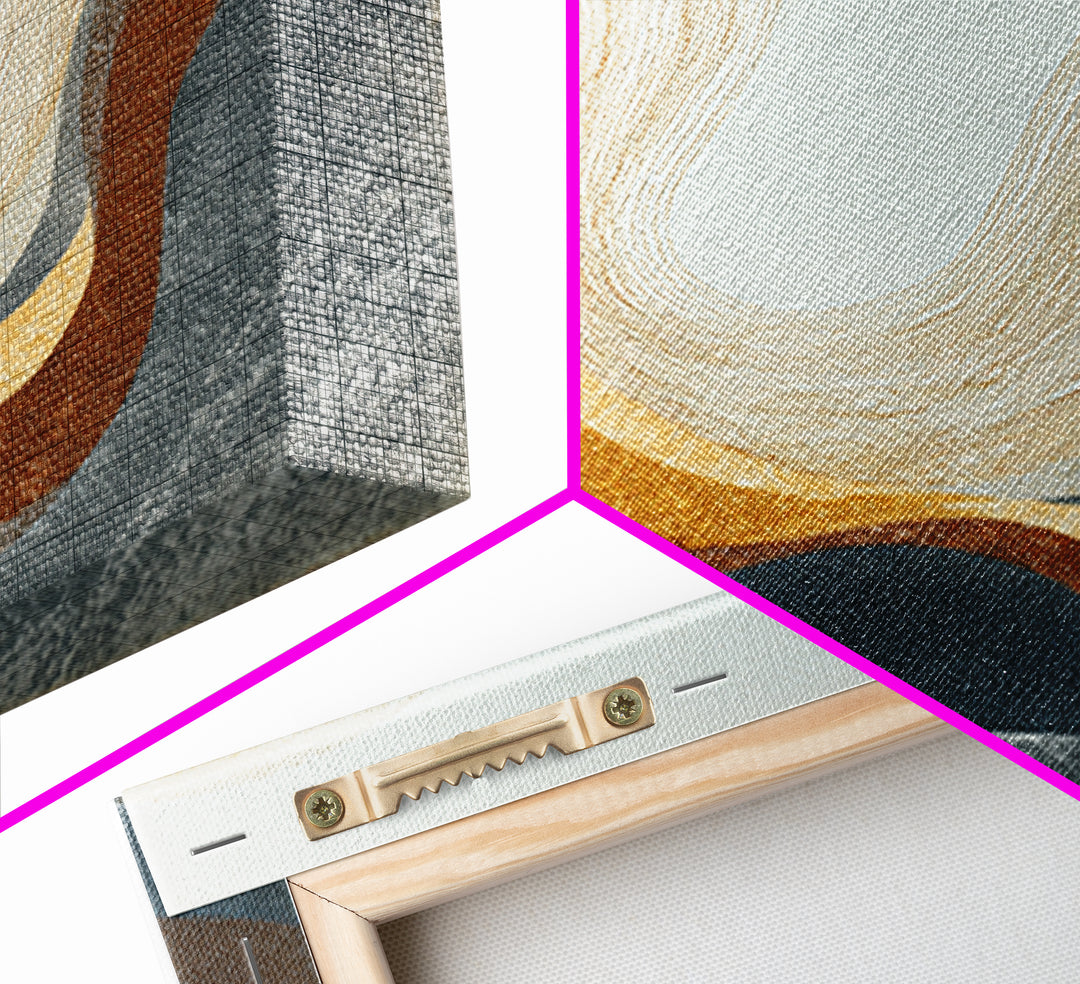 Abstract Wave Forms Framed Canvas Print, Master Bedroom, Farmhouse Decor, Bedroom Decor, Abstract Art, Sanctuary, MAS-1x1-44