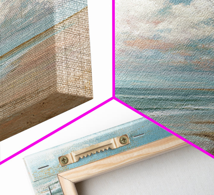 Hotel Coastal Landscape Canvas Print, Master Bedroom, Luxury Decor, Bedroom Decor, Fine Art, Sanctuary, Wedding Decor, MAS-1x1-45