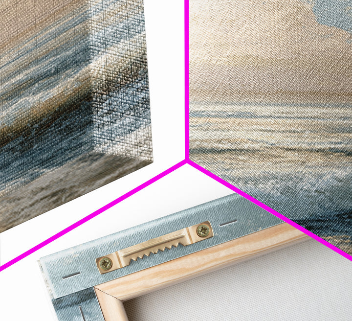 Elegant Moonlit Ocean Horizon Canvas Print, Master Bedroom, Room Decor, Bedroom Decor, Fine Art, Sanctuary, Wall Decal, MAS-1x1-49