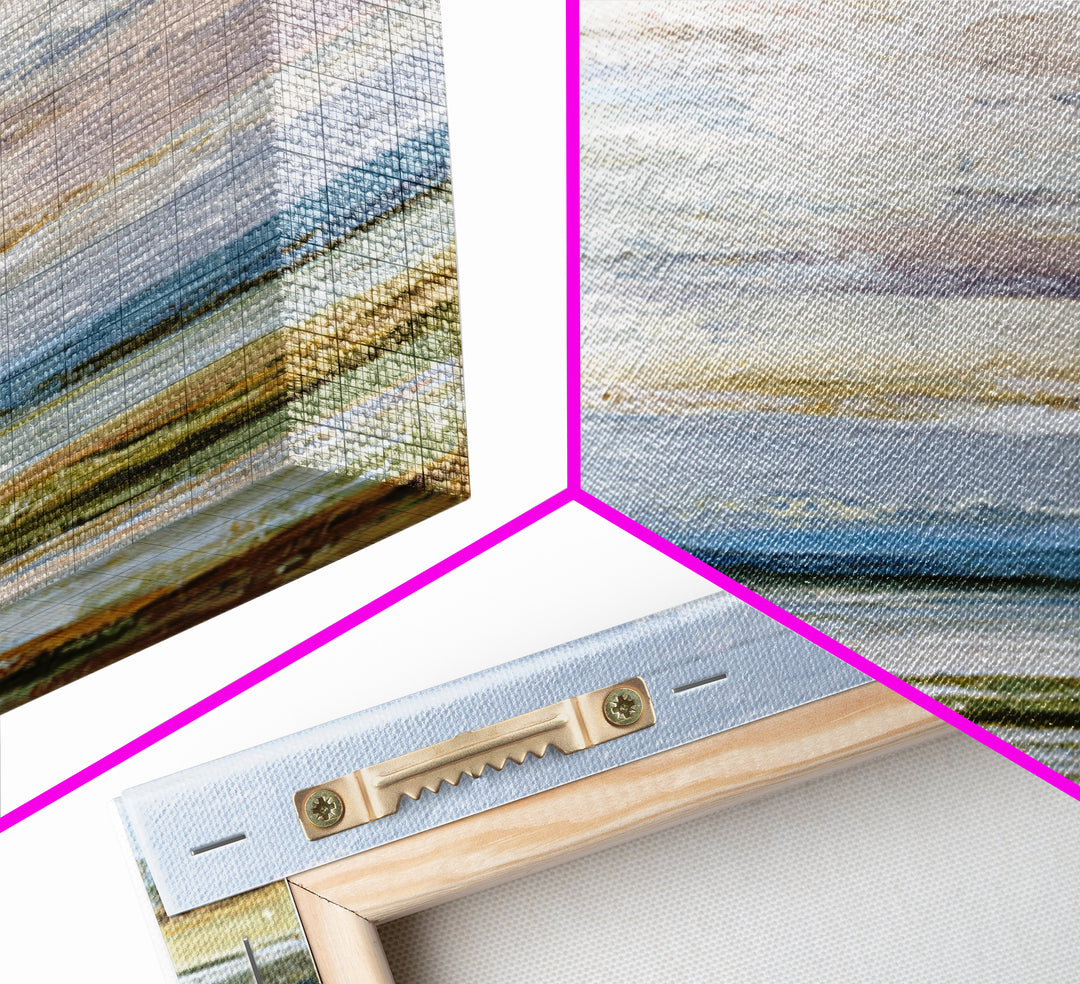 Blush and Taupe Cloudscape Canvas Print, Master Bedroom, Over Bed Wall Art, Bedroom Decor, Oil Painting, Sanctuary, MAS-1x1-54