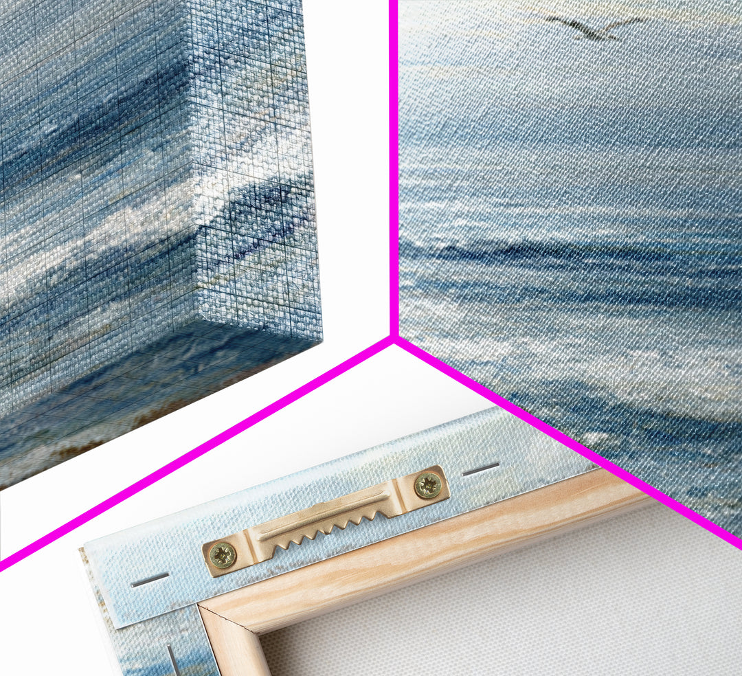 Hotel Coastal Landscape Canvas Print, Master Bedroom, Luxury Decor, Bedroom Decor, Fine Art, Sanctuary, Wedding Decor, MAS-1x1-69