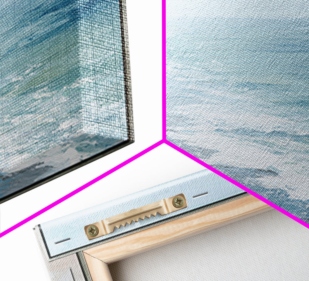 Hotel Coastal Landscape Framed Canvas Print, Master Bedroom, Wall Art, Bedroom Decor, Fine Art, Sanctuary, Bedroom Wall Art, MAS-1x1-93