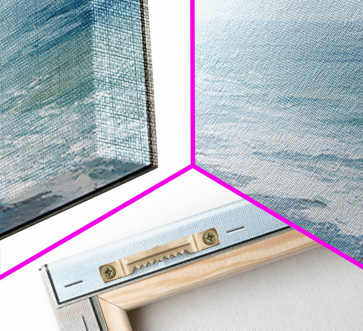 Hotel Coastal Landscape Framed Canvas Print, Master Bedroom, Wall Art, Bedroom Decor, Fine Art, Sanctuary, Bedroom Wall Art, MAS-1x1-93