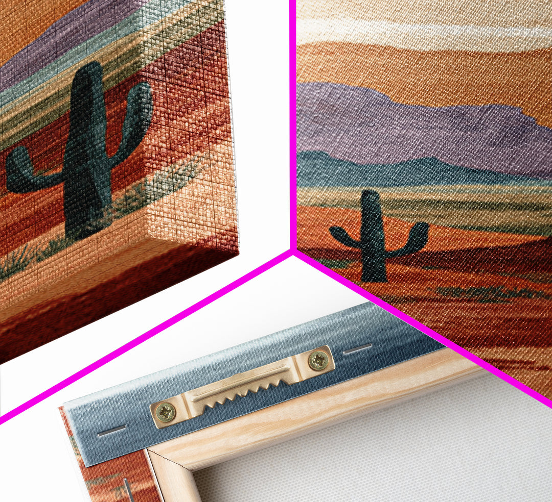 Quiet Desert Dusk Framed Canvas Print, Master Bedroom, Modern Decor, Bedroom Decor, Fine Art, Sanctuary, Wall Decor, Art Print, MAS-1x3-70