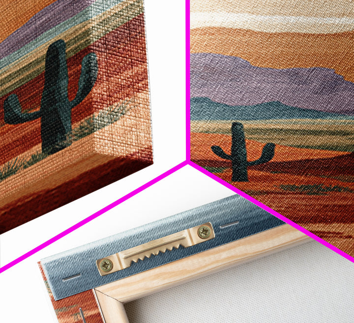 Quiet Desert Dusk Framed Canvas Print, Master Bedroom, Modern Decor, Bedroom Decor, Fine Art, Sanctuary, Wall Decor, Art Print, MAS-1x3-70