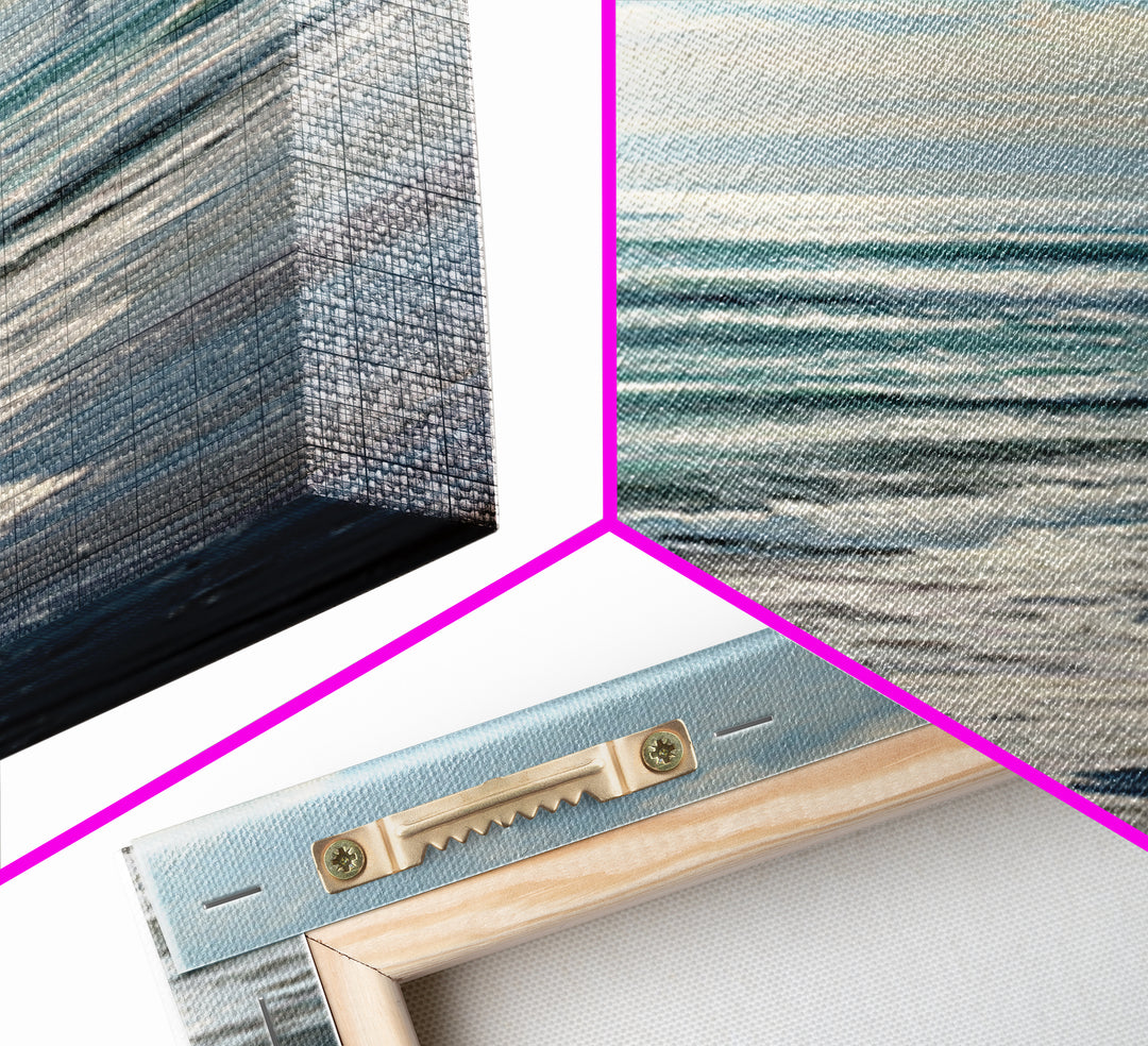 Elegant Moonlit Ocean Horizon Canvas Print, Master Bedroom, Printable Art, Bedroom Decor, Fine Art, Sanctuary, Wall Art Bedroom, MAS-1x3-85
