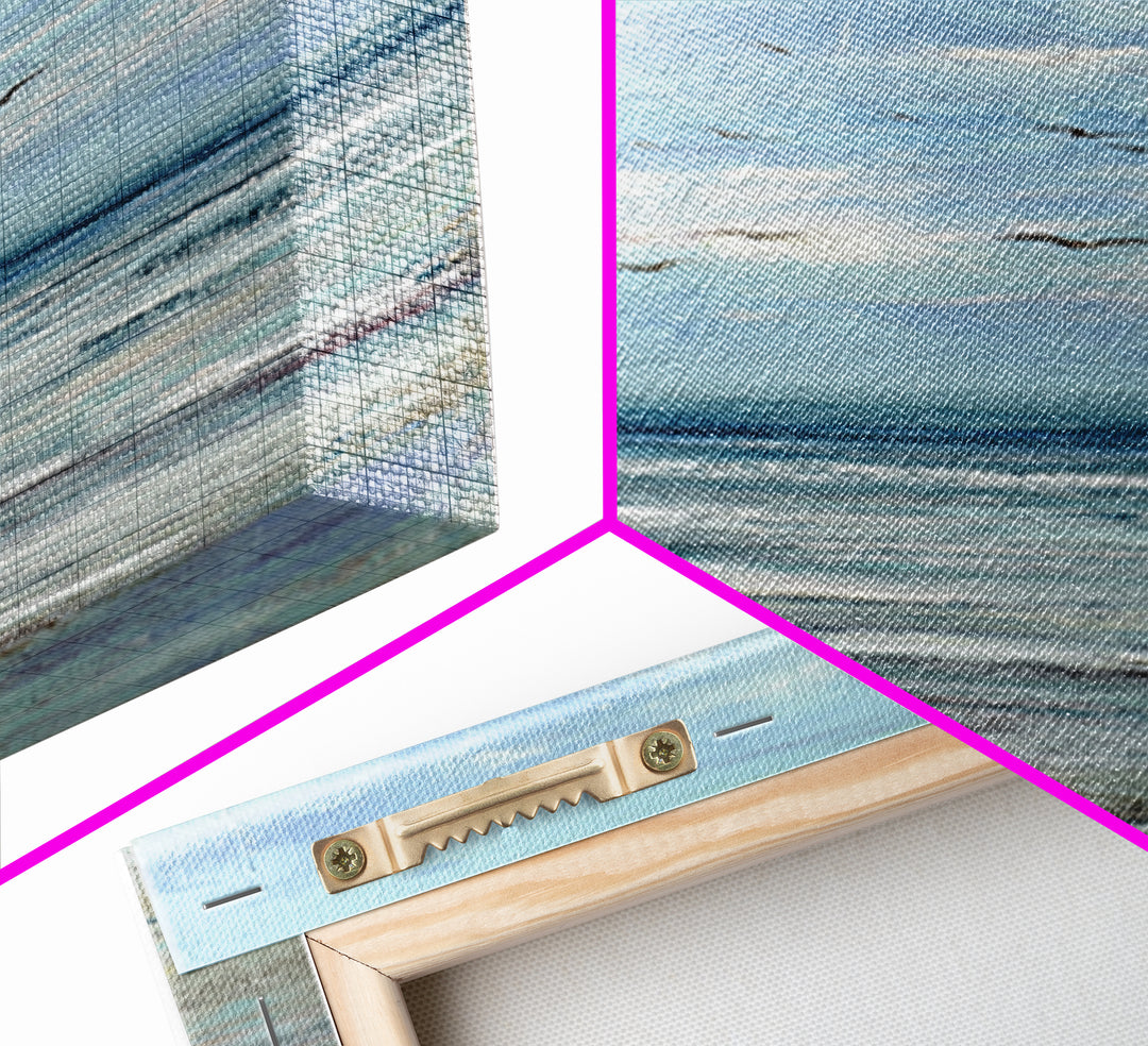 Hotel Coastal Landscape Canvas Print, Master Bedroom, Luxury Decor, Bedroom Decor, Fine Art, Sanctuary, Wedding Decor, MAS-1x3-9