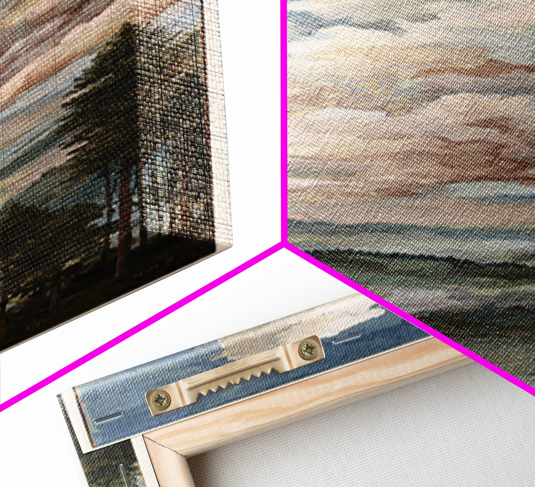 Blush and Taupe Cloudscape Canvas Print, Master Bedroom, Wall Art, Bedroom Decor, Oil Painting, Sanctuary, Bedroom Wall Art, MAS-1x3-90