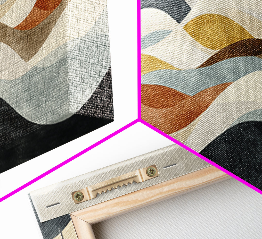 Abstract Wave Forms Framed Canvas Print, Master Bedroom, Fine Art Print, Bedroom Decor, Abstract Art, Sanctuary, MAS-2x1-16