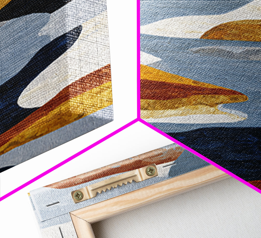 Abstract Wave Forms Framed Canvas Print, Master Bedroom, Bedroom Decor, Abstract Art, Sanctuary, Bedroom Wall Art, MAS-2x3-4