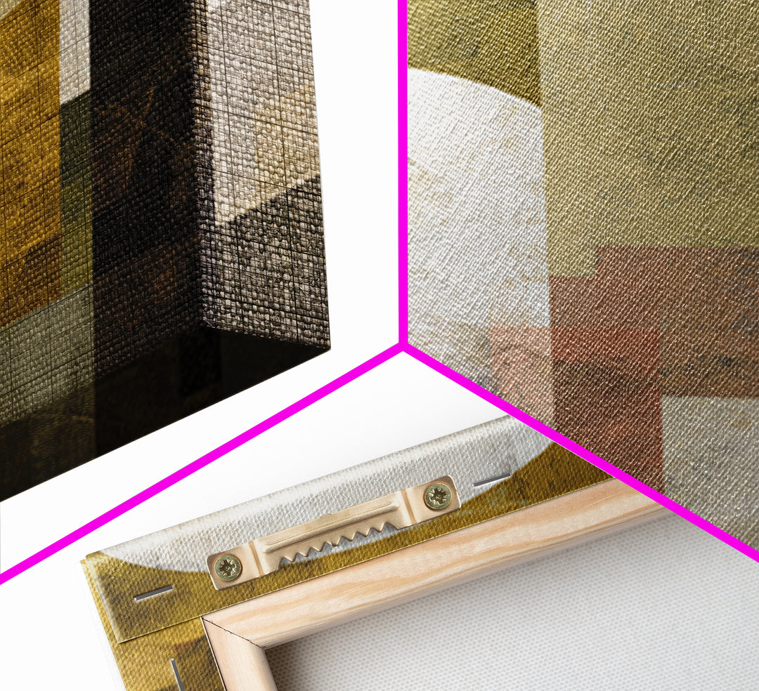 Gold Accented Abstract Arches Canvas Print, Master Bedroom, Contemporary Art, Bedroom Decor, Abstract Art, Sanctuary, MAS-2x3-40