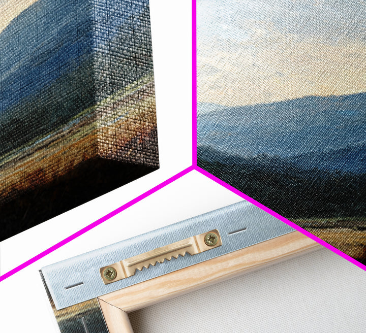 Soft Mountain Ridge Framed Canvas Print, Master Bedroom, Bedroom Prints, Bedroom Decor, Fine Art, Sanctuary, Gallery Decor, MAS-2x3-93