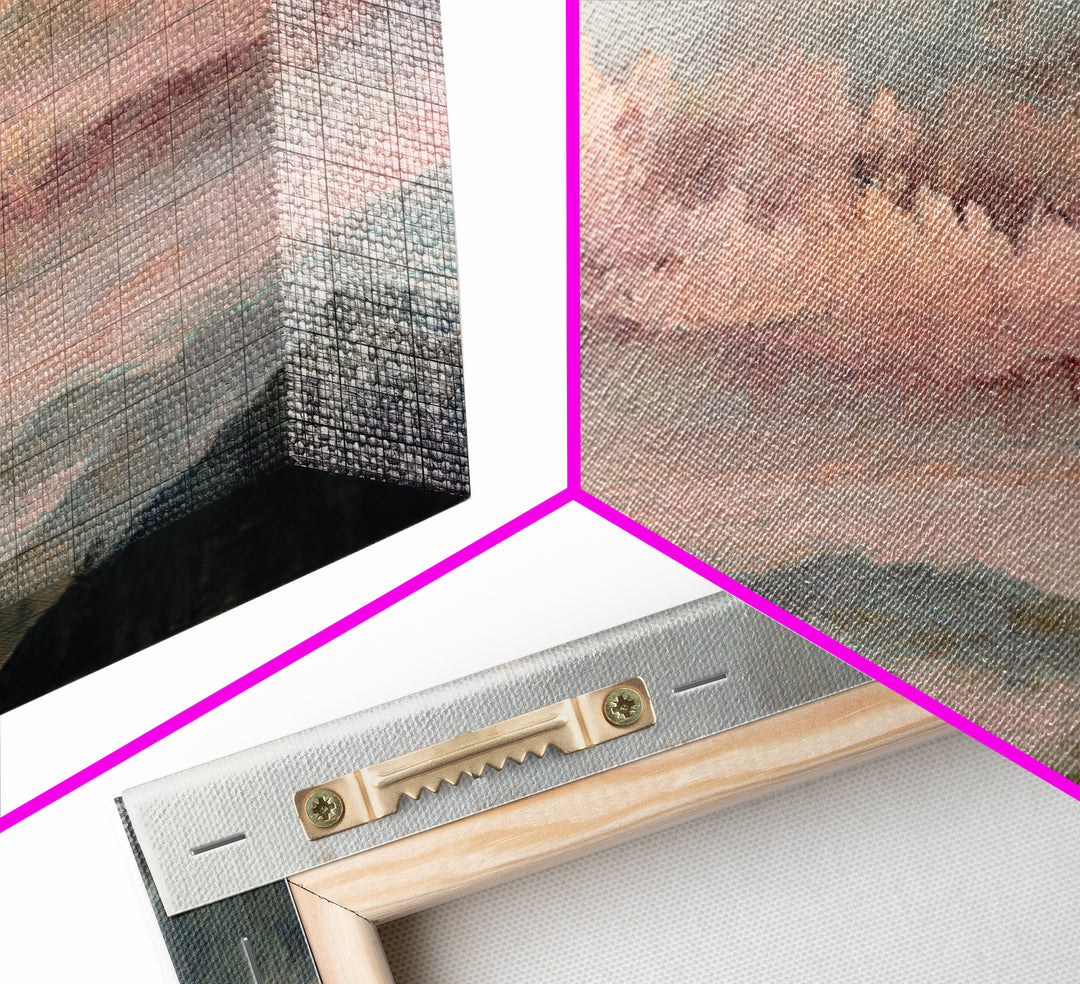 Blush and Taupe Cloudscape Canvas Print, Master Bedroom, Bedroom Decor, Abstract Art, Sanctuary, Printable Art, MAS-3x1-22