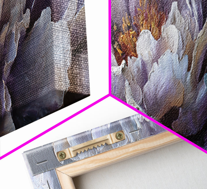 Romantic Neutral Peony Closeup Framed Canvas Print, Master Bedroom, Signs for Home, Bedroom Decor, Fine Art, Sanctuary, MAS-3x1-90