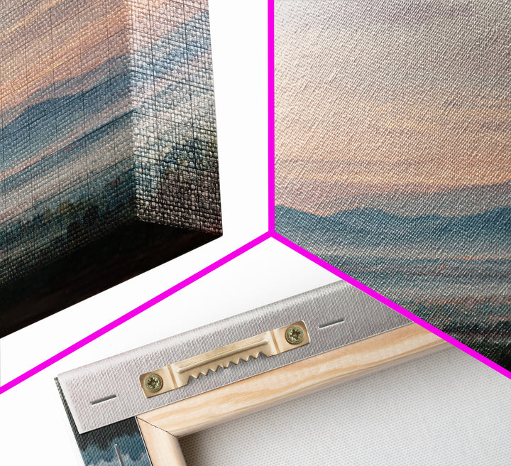Blush and Taupe Cloudscape Framed Canvas Print, Master Bedroom, Farmhouse Wall Art, Bedroom Decor, Fine Art, Sanctuary, MAS-3x2-10