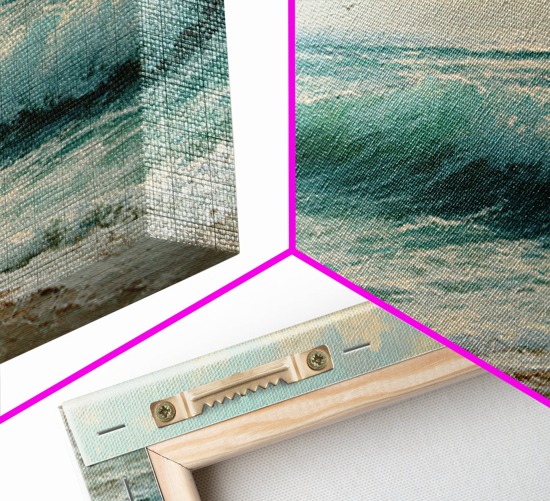 Elegant Moonlit Ocean Horizon Canvas Print, Master Bedroom, Modern Decor, Bedroom Decor, Fine Art, Sanctuary, Wall Decor, MAS-3x2-29