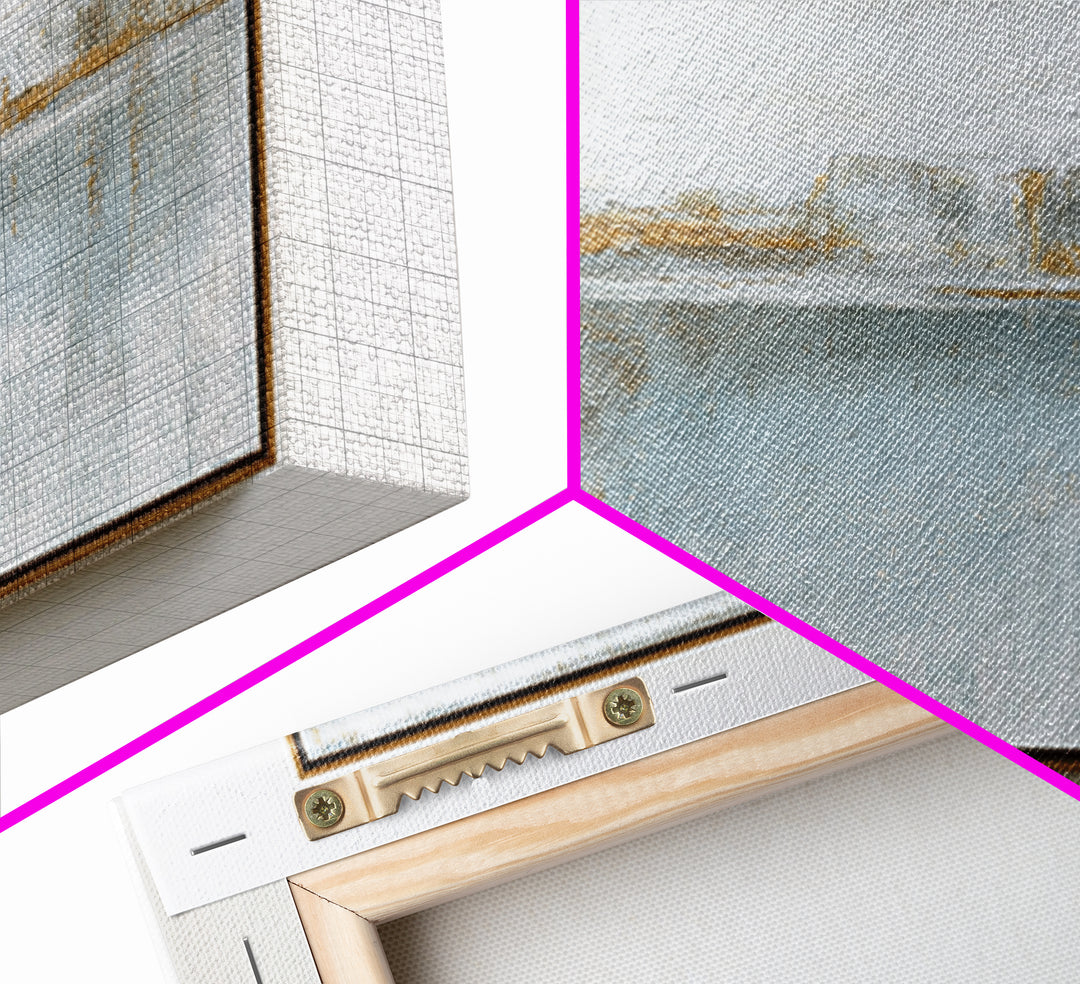 Minimal Two Figure Line Drawing Framed Canvas Print, Master Bedroom, Fine Art Print, Bedroom Decor, Oil Painting, Sanctuary, MAS-3x2-81