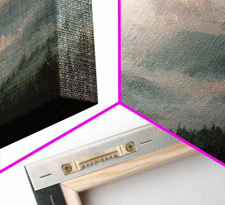 Blush and Taupe Cloudscape Framed Canvas Print, Master Bedroom, Over Bed Wall Art, Bedroom Decor, Oil Painting, Sanctuary, MAS-3x2-82