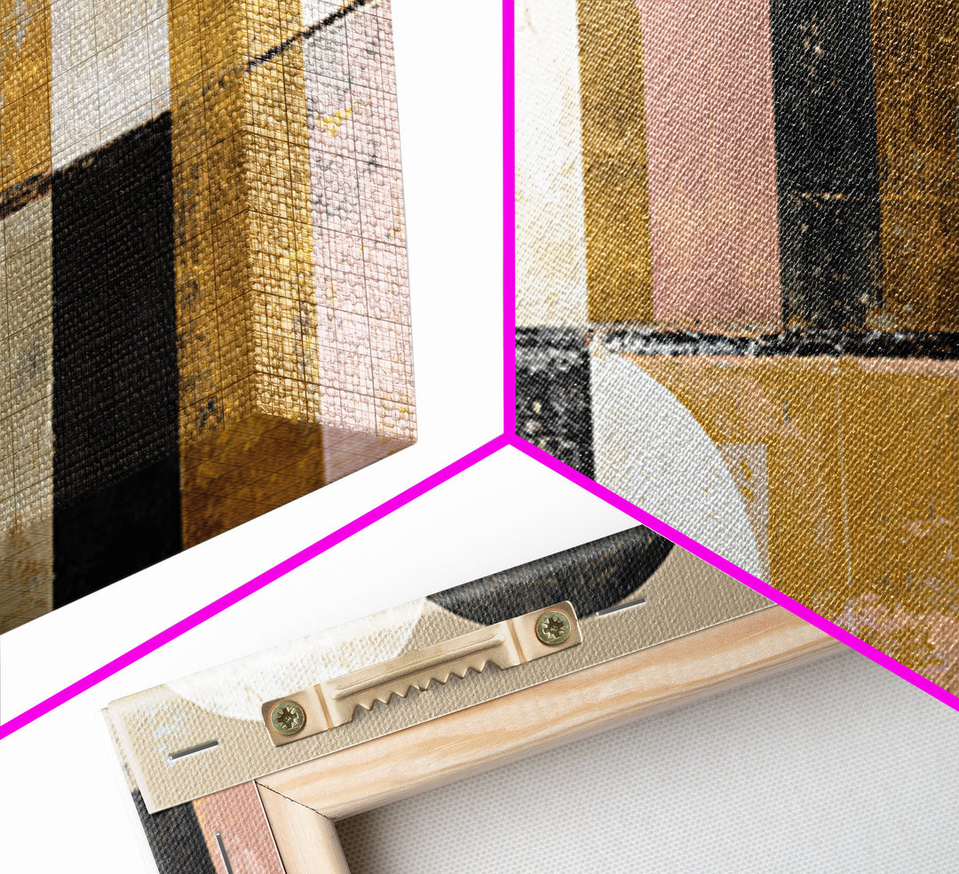 Gold Accented Abstract Arches Canvas Print, Master Bedroom, Wall Decor, Bedroom Decor, Sanctuary, Farmhouse Wall Decor, MAS-3x2-84