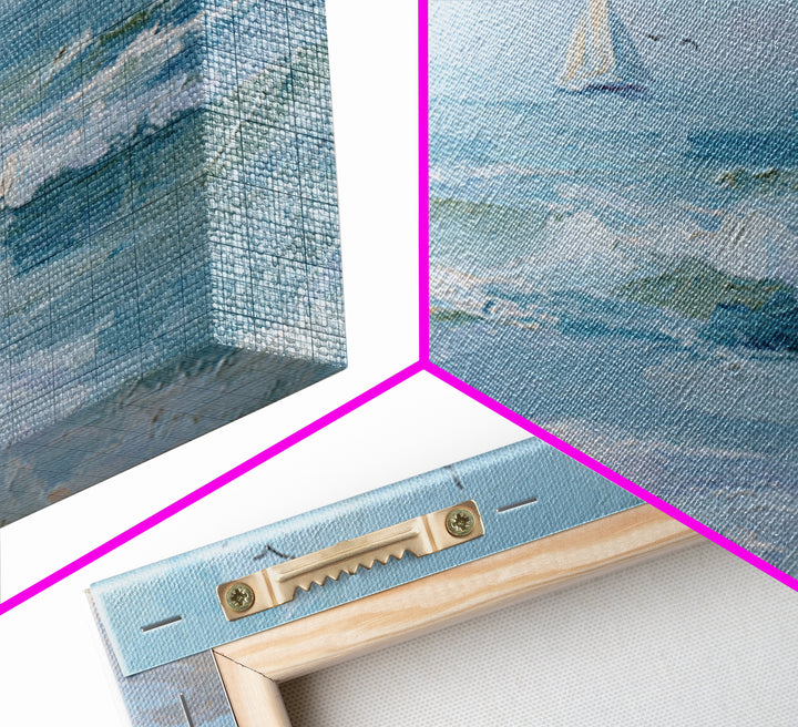 Hotel Coastal Landscape Framed Canvas Print, Master Bedroom, Luxury Decor, Bedroom Decor, Fine Art, Sanctuary, Wedding Decor, MAS-3x2-97