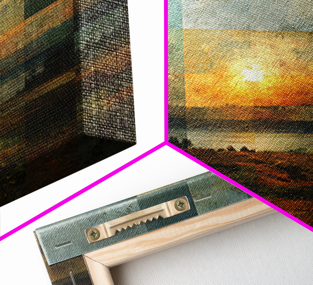 Eclectic Checkerboard Landscape Canvas Print, Maximalist Art, Fine Art Print, Living Room Decor, Maximal, Digital Prints, MAX-1x1-5