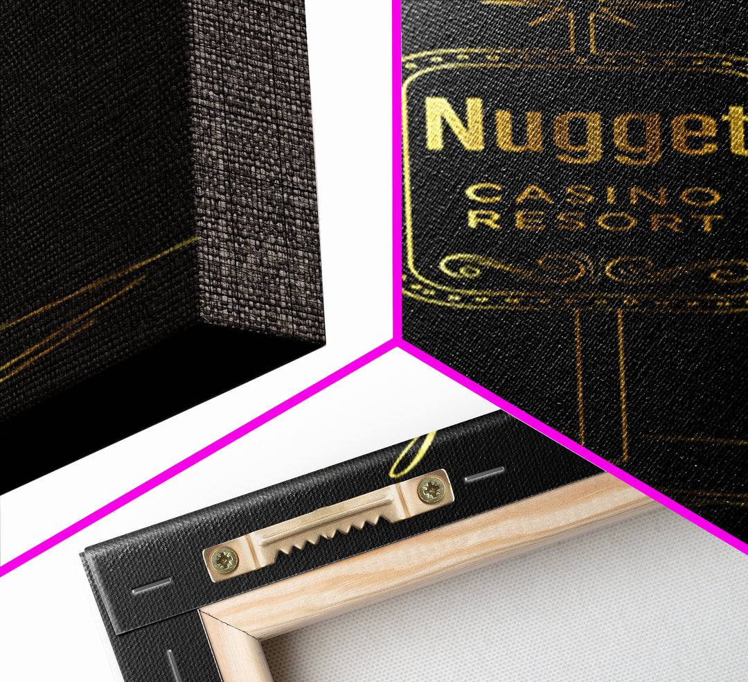 Sparks Travel Poster, Canvas Print, Minimalist Gold Line Art, Sparks Art Print, Travel Wall Art, Fine Art Print, Retro Travel Print