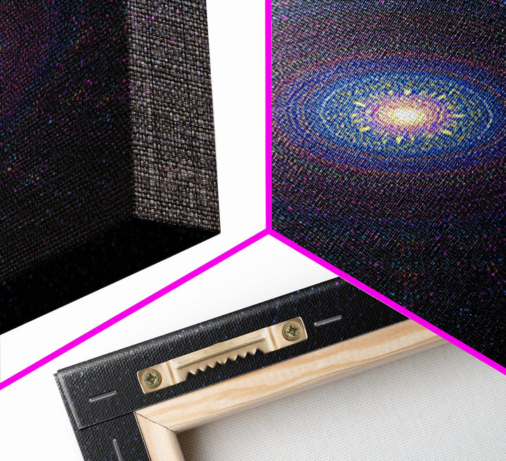 Purple Spiral Galaxy Wall Art, Modern Abstract Art Print, Space Abstract Art, Cosmic Retro Decor, Digital Canvas Print Poster