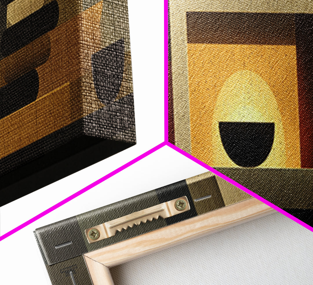 Warm Midcentury Shelf Still Life Wall Art, Abstract Modern Decor, MCM Wall Decor, Retro Art Print For Living Room And Home Decor