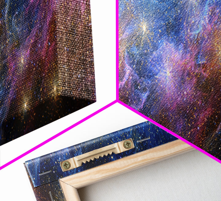 Cosmic Nebula Starfield Wall Art, Colorful Space Abstract Art Print, Modern Galaxy Poster, Scenic Home Office Decor Gift