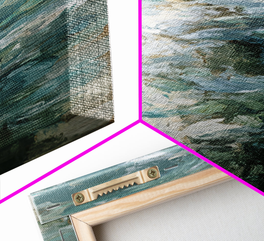 Abstract Breath Waves Canvas Print, Meditation Art, Neutral Decor, Living Room Decor, Fine Art, Stillness, Home Decor, MED-1x3-18