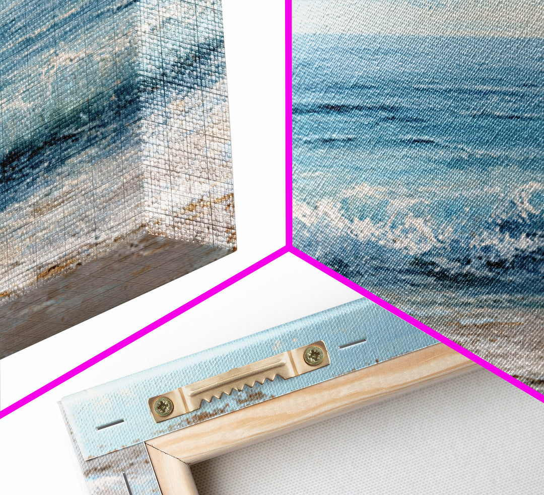 Ocean Horizon with Meditative Stillness Canvas Print, Meditation Art, Wall Art, Living Room Decor, Fine Art, Stillness, MED-2x1-62