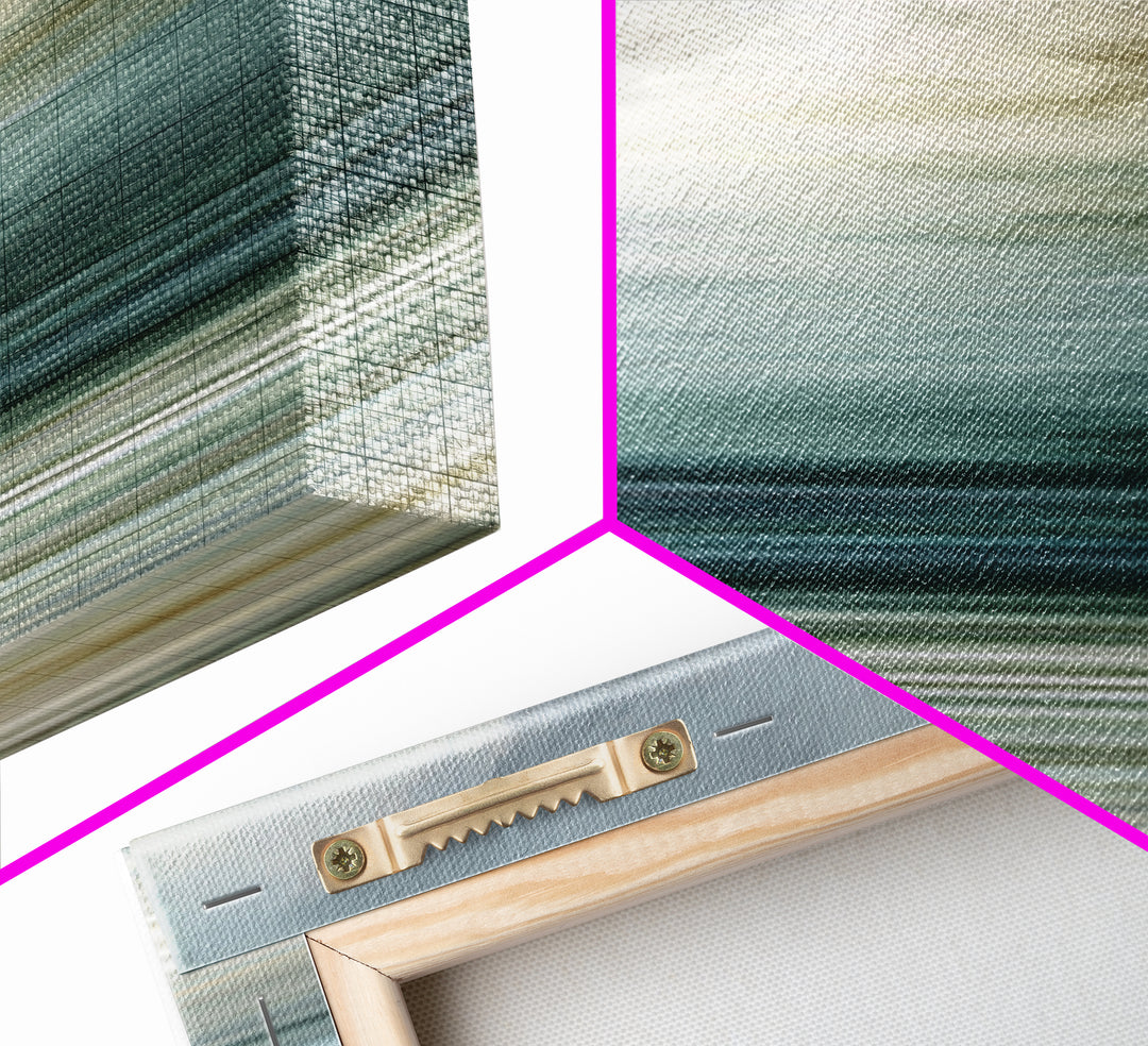 Soft Chakra Color Gradient Without Symbols Overload Canvas Print, Meditation Art, Abstract Wall Art, Living Room Decor, MED-3x1-2