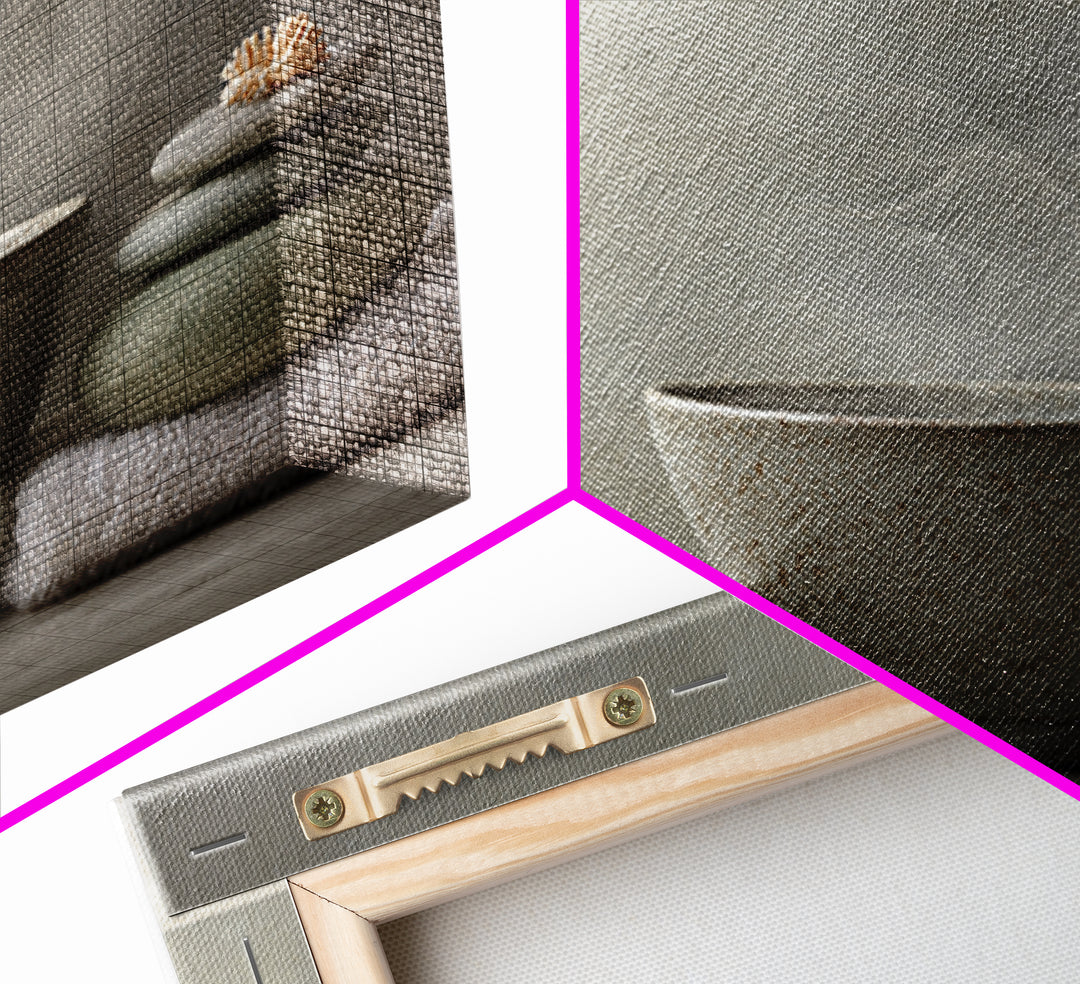 Tea Bowl and Steam Canvas Print, Meditation Art, Neutral Decor, Living Room Decor, Fine Art, Stillness, Home Decor, Wall Decor, MED-3x2-49