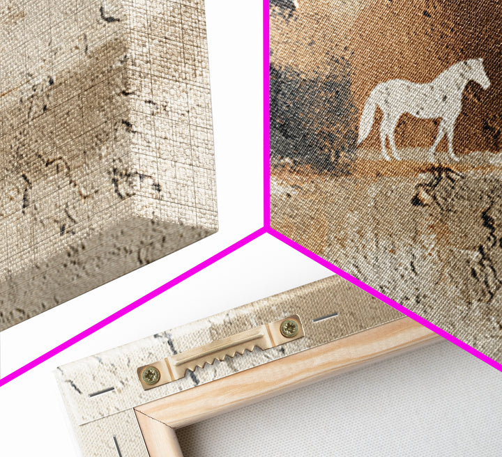 Minimal Horse Contour Framed Canvas Print, Minimalist Art, Living Room Decor, Fine Art, Minimal, Modern Decor, Fine Art Print, MIN-3x2-46