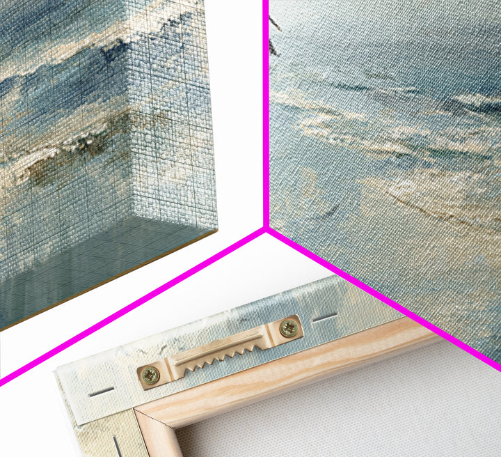 Pelican Diving Toward Fish Near Surface Framed Canvas Print, Marine Life Art, Neutral Decor, Living Room Decor, Marine, MLA-3x1-63