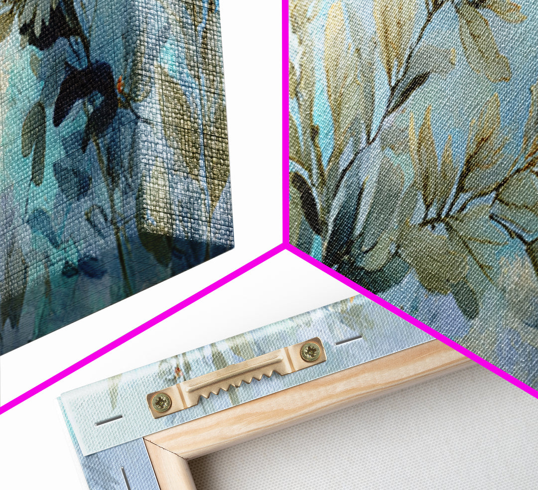 Sea Dragon Drifting Among Kelp Framed Canvas Print, Marine Life Art, Beach Prints, Living Room Decor, Fine Art, Marine, MLA-3x1-81