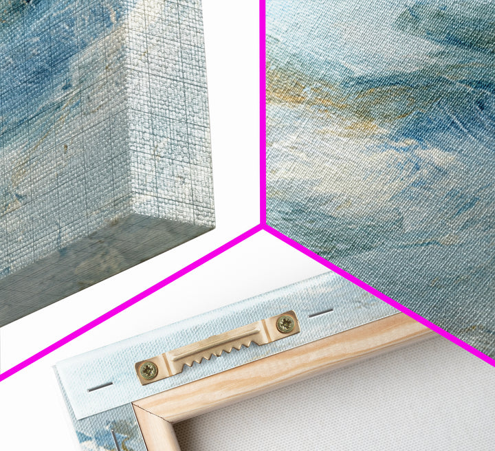 Calming Blue Abstract Framed Canvas Print, Medical Office Art, Nurse Wall Art, Office Decor, Abstract Art, Calm, Room Decor, MOA-1x1-1