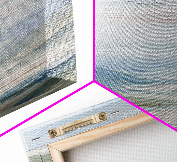 Soft Mountain Landscape Framed Canvas Print, Medical Office Art, Healthcare Wall Art, Office Decor, Oil Painting, Calm, MOA-1x1-2