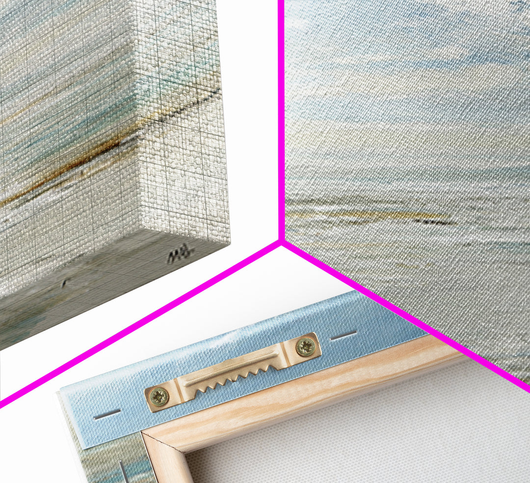 Peaceful Ocean Horizon Framed Canvas Print, Medical Office Art, Printable Art, Office Decor, Fine Art, Calm, Medical Wall Art, MOA-1x1-28